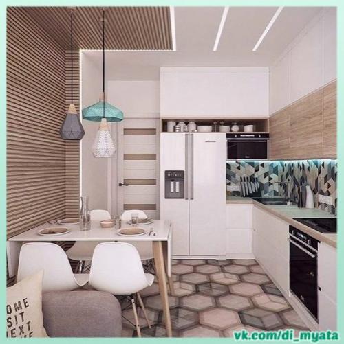 Небольшая кухня - гостиная. 01