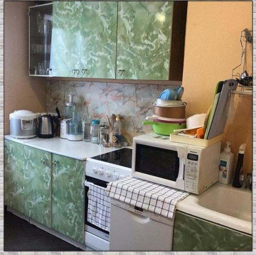 До и после ремонта кухни. 01