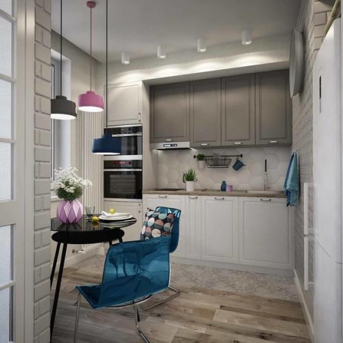 Очень светлая и грамотно распланированная студия. 06