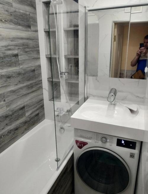 Интерьер ванной комнаты.