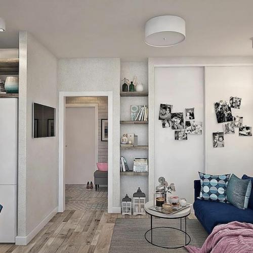 Очень светлая и грамотно распланированная студия. 05