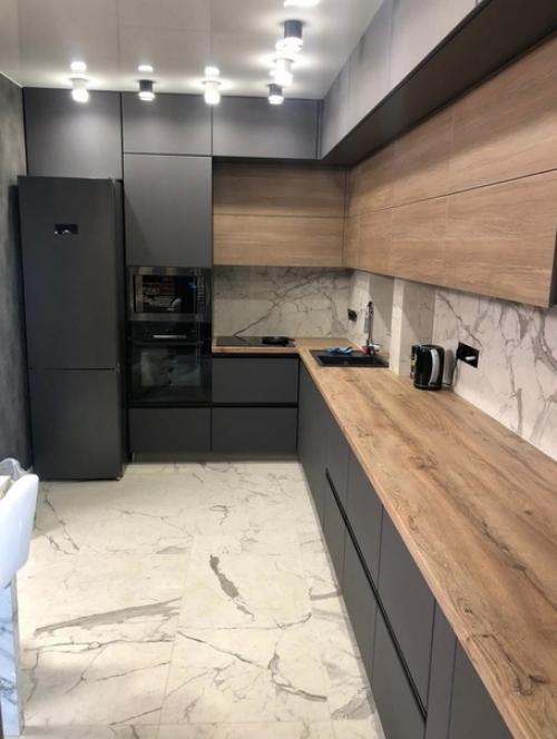 Красивая кухня. В стиле лофт. 02