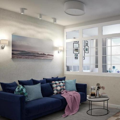 Очень светлая и грамотно распланированная студия. 02