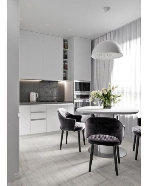 Дизайн интерьера. В светло-сером оттенке. 06