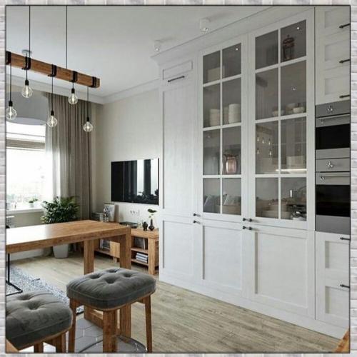 Красивая гостиная. Объединенная с кухней. 04