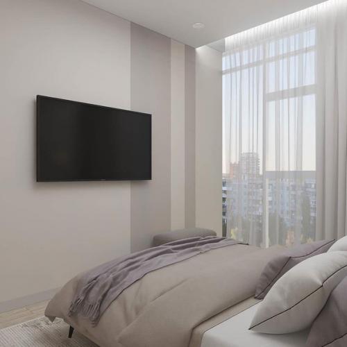 Мы очень акцентную стену в спальне хотели. 07