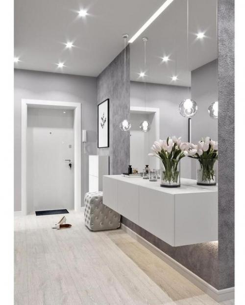 Дизайн интерьера. В светло-сером оттенке. 09