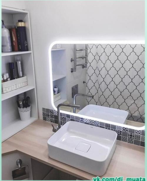 До и после ремонта ванной комнаты. 03