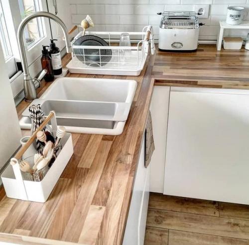 Интерьер кухни. В скандинавском стиле.