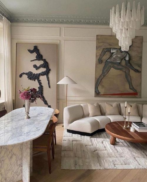 Красивый интерьер. С винтажными деталями.