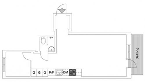 Суперстильная студия 39 кв. 07