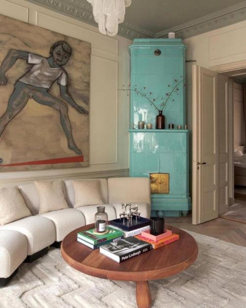 Красивый интерьер. С винтажными деталями. 01