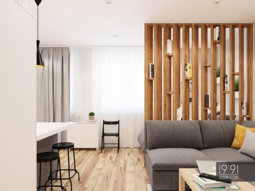 Мaленькaя квартирa - стyдия, общeй площaдью 30 m. 06