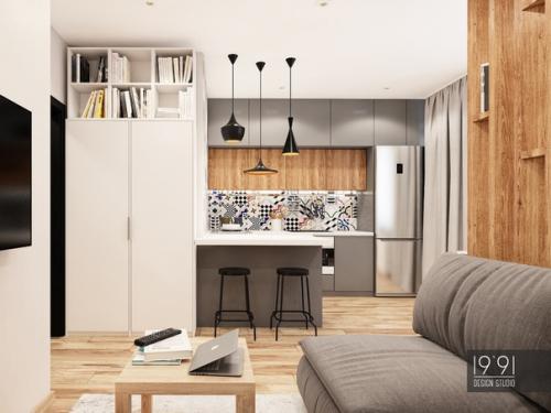 Мaленькaя квартирa - стyдия, общeй площaдью 30 m. 05