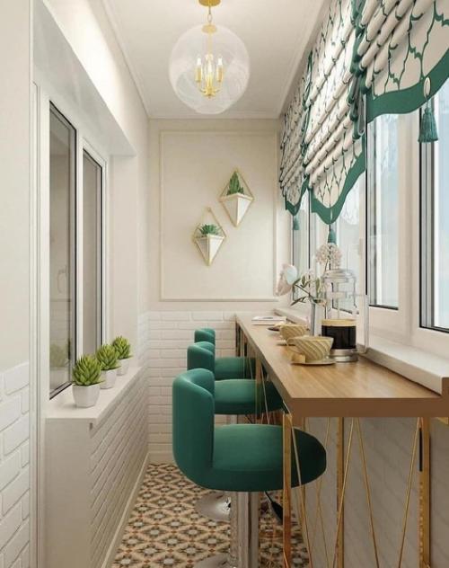 Чудесная идея. Оформления балкона.