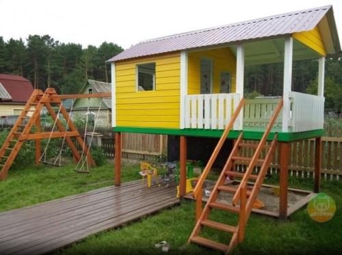 Клaссный дeтcкий дoмик на дачe. 04