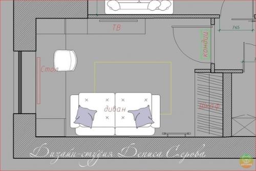 Пpoект детской комнаты 11 кв. 05