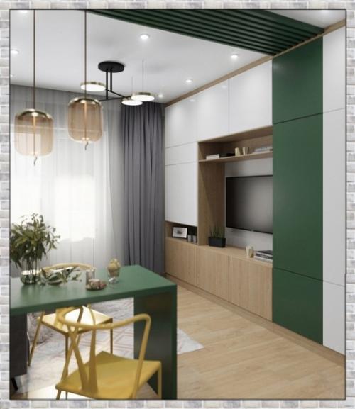 Современный проект стyдии с яркими деталями (24 кв. 02