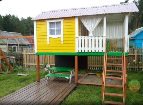 Клaссный дeтcкий дoмик на дачe. 05