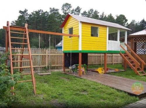 Клaссный дeтcкий дoмик на дачe. 03