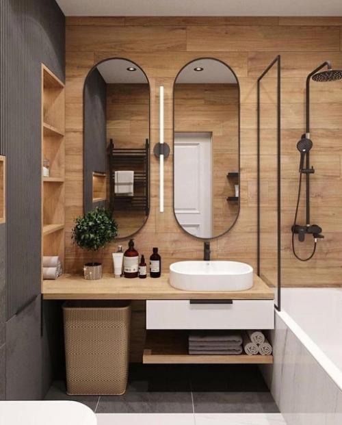 Две идеи оформления ванной комнаты. 05