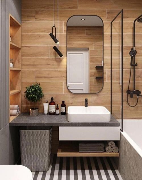 Две идеи оформления ванной комнаты. 04