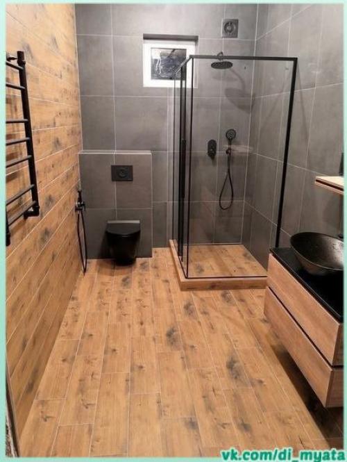 Интерьер ванной комнаты в деталях.