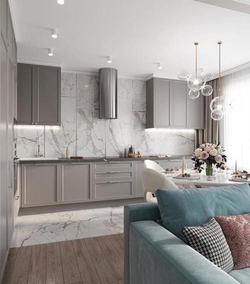 Красивый интерьер. В светлых оттенках. 07