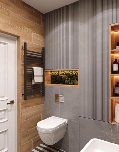 Две идеи оформления ванной комнаты. 03