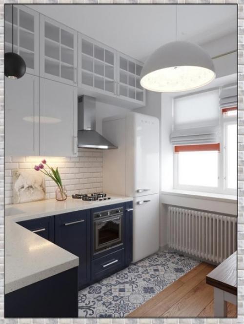 Небольшая кухня. В современном стиле.