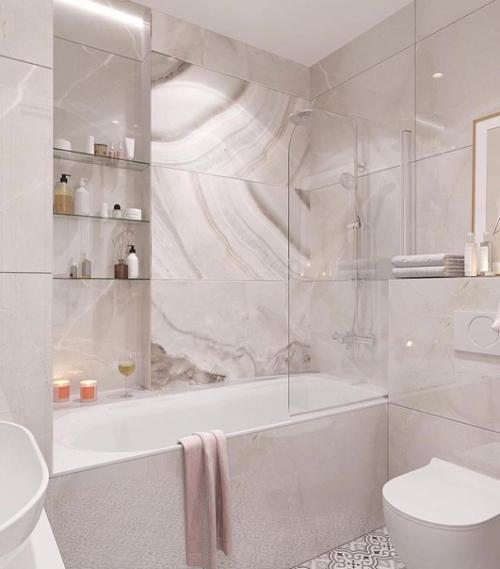 Красивый интерьер. В светлых оттенках. 02