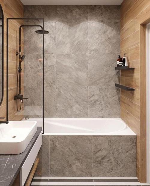 Две идеи оформления ванной комнаты. 02