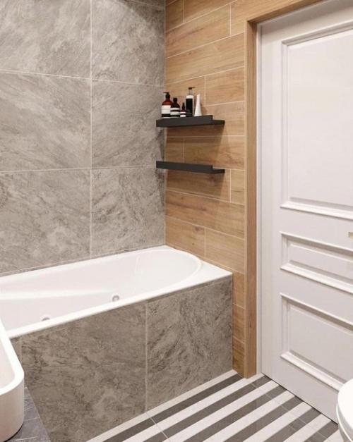 Две идеи оформления ванной комнаты. 01