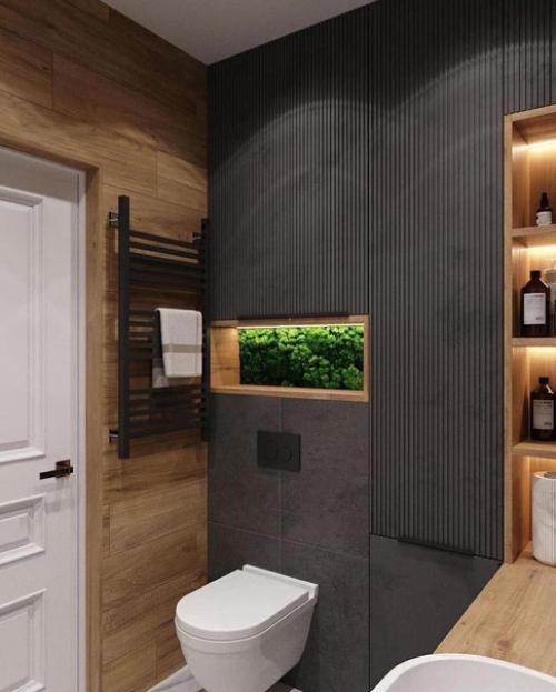 Две идеи оформления ванной комнаты. 08