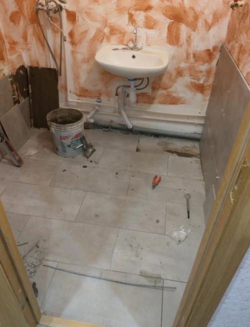 До и после ремонта туалета. 01