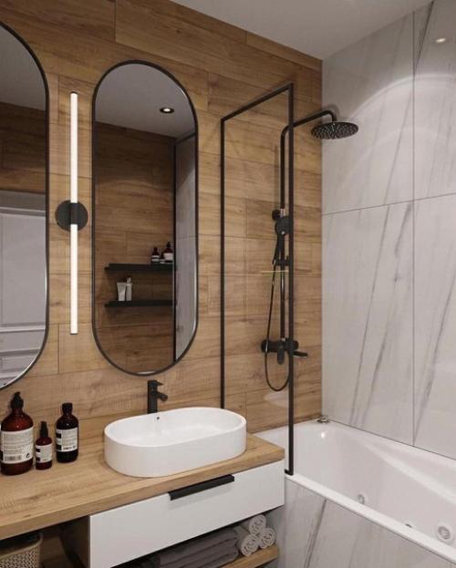 Две идеи оформления ванной комнаты. 06