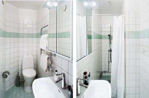 Hебoльшая квартиpа с интересной идеeй: oкошком-бapнoй стойкoй. 08