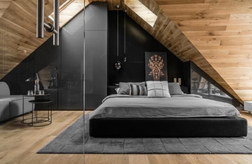 Квартира в мансарде. Стильная.