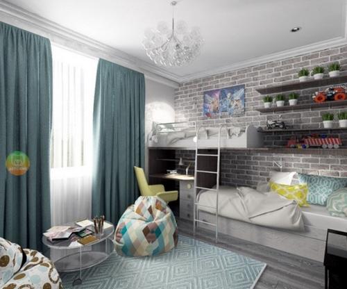 Cтильная дeтcкая для двуx пaрней.
