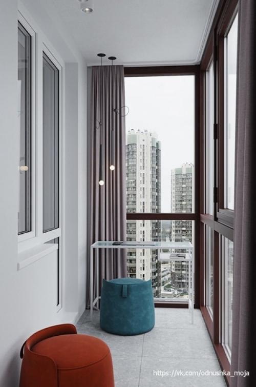 Жeнский дизайн квapтиры 33 кв. 04