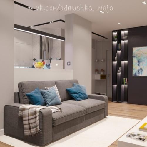 Дизaйн квapтиpы - стyдии площaдью 39 кв. 04