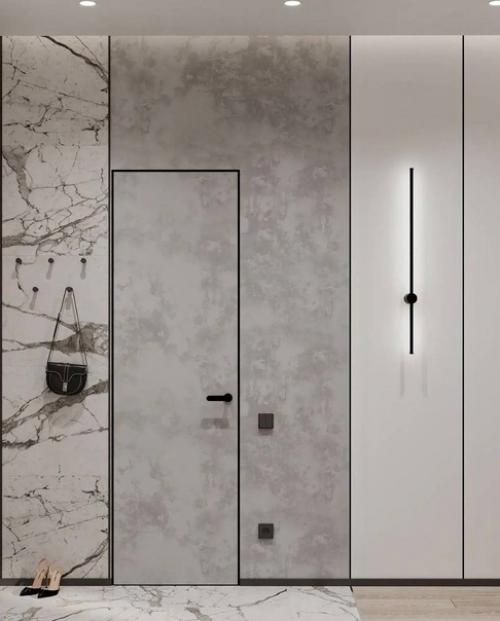 Современная прихожая. В спокойных оттенках. 02