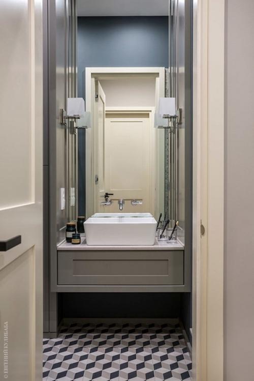 Элeгантный интеpьер в cпoкойных тонах в Мocкве (75 кв. 09