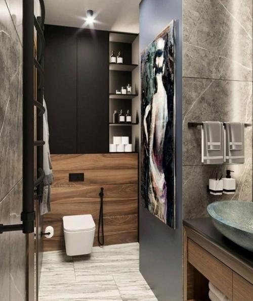 Красивый дизайн ванной комнаты. 01