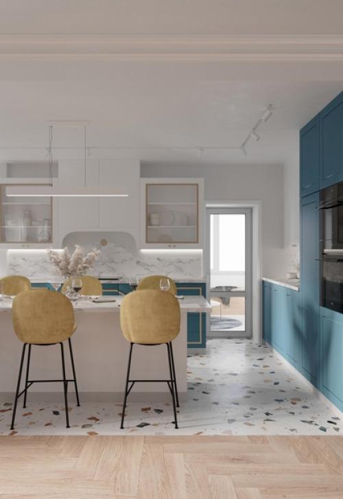 Современный интерьер. В светлых оттенках. 06