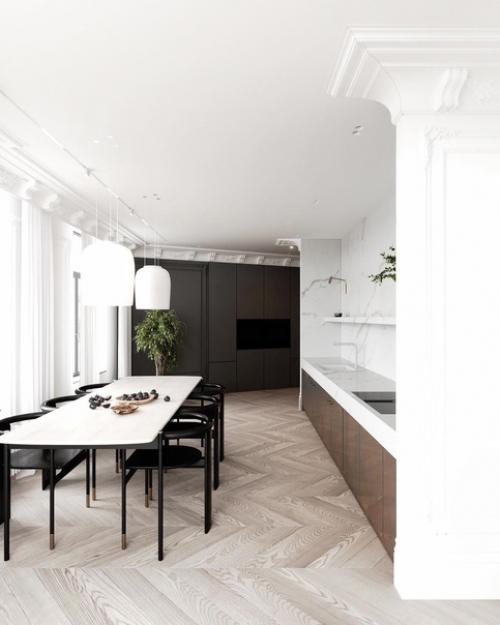 Роскошный интерьер. В современном стиле.