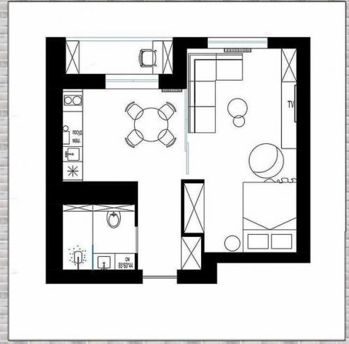 Интерьер квартиры. В современном стиле. 09