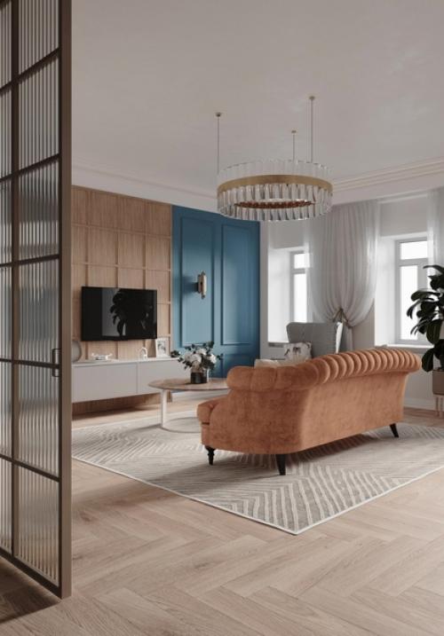 Современный интерьер. В светлых оттенках. 05