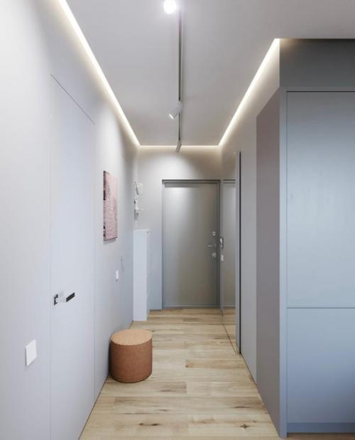 Современный интерьер. В светлых оттенках. 01