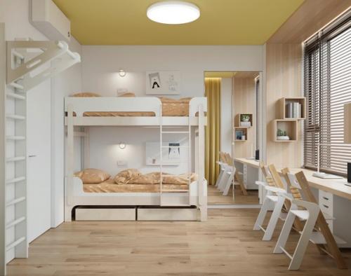 Современный интерьер. В светлых оттенках. 04